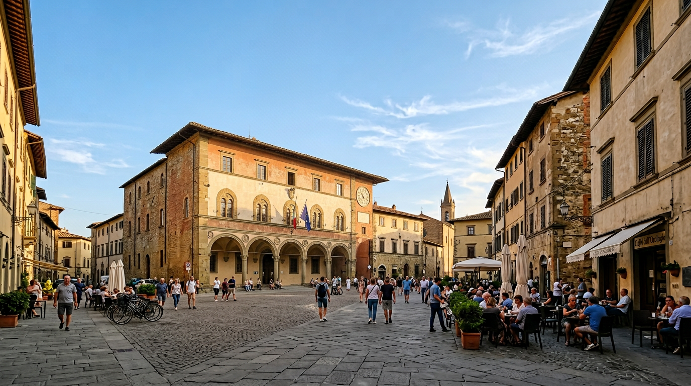 Tabernacolo di Benozzo Gozzoli a Castelfiorentino con la Madonna in trono