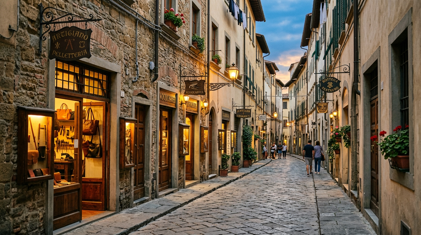 Panorama dell'Oltrarno fiorentino visto dall'Arno con le case affacciate sul fiume