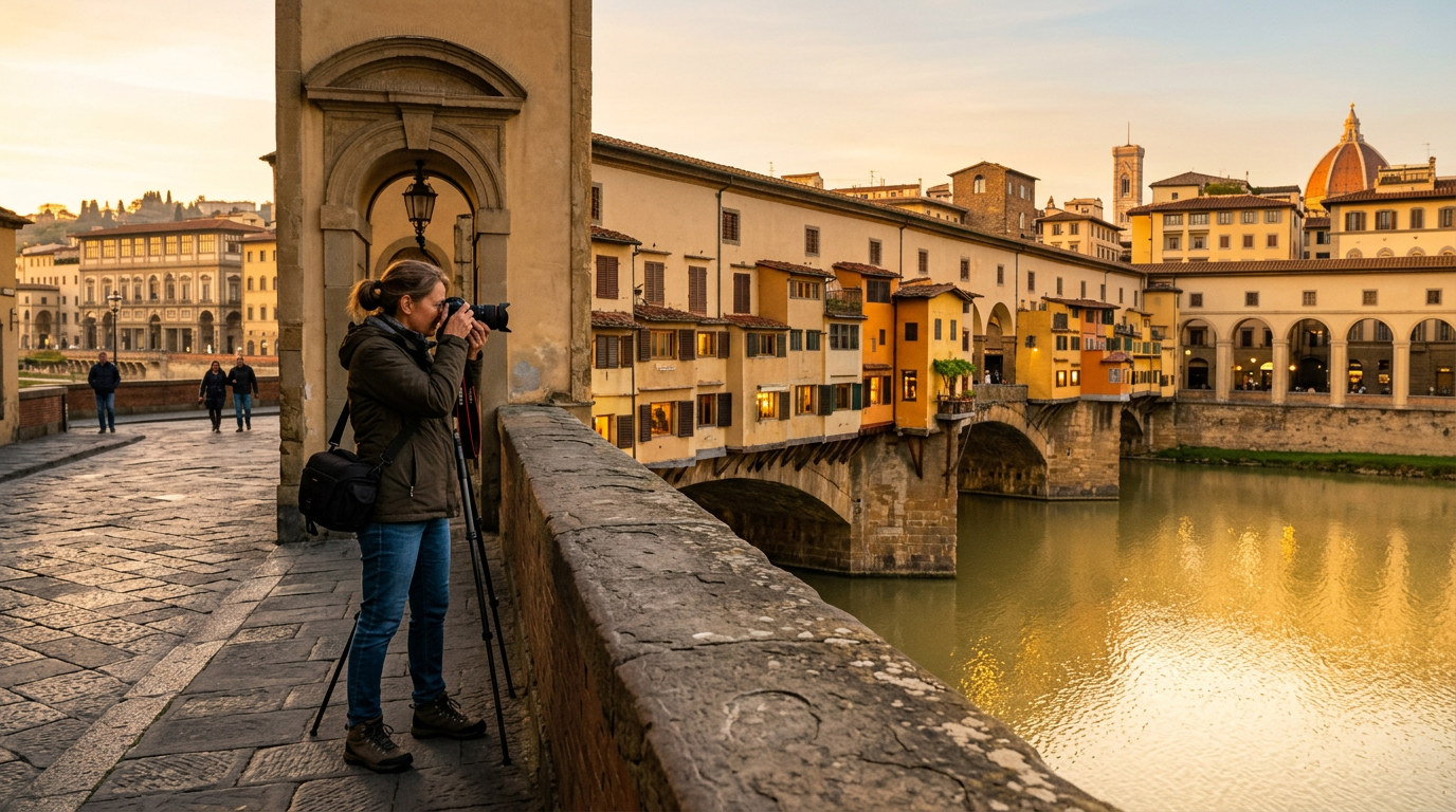 Vista sul centro storico di Firenze con il Duomo in primo piano